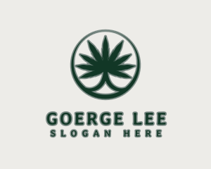 Premium Marijuana Plant Logo