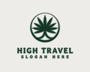 Premium Marijuana Plant Logo