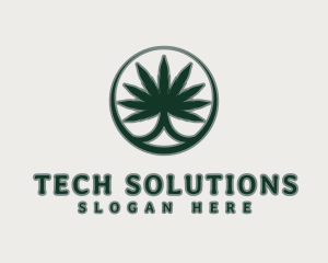 Premium Marijuana Plant Logo