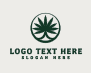 Premium Marijuana Plant Logo