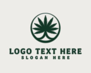 Premium Marijuana Plant Logo