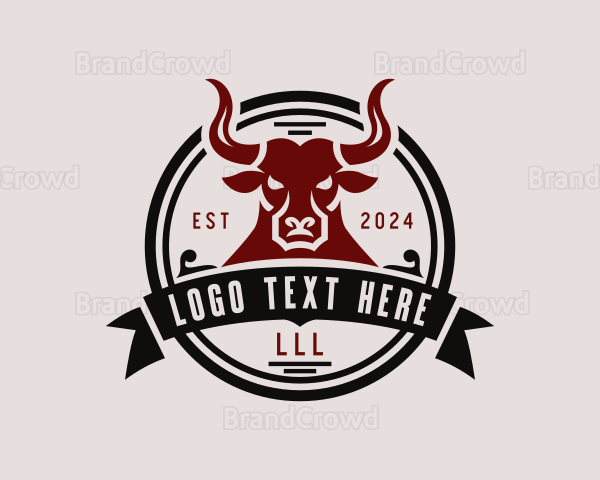 Western Rodeo Bull Logo