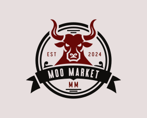 Western Rodeo Bull logo design
