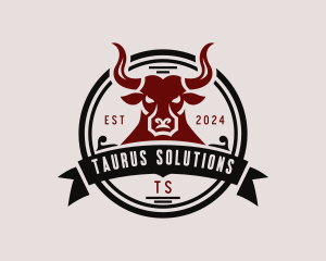 Western Rodeo Bull logo design