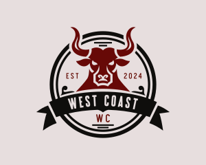 Western Rodeo Bull logo design