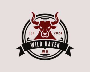 Western Rodeo Bull logo design