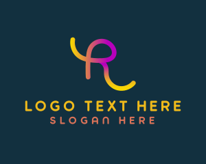 Telco - Colorful Advertising Letter R logo design