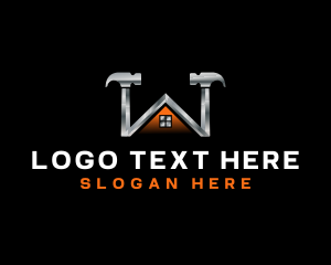 Roofing - Hammer Construction Repair logo design