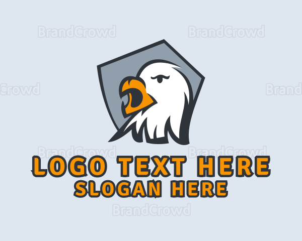 Angry Eagle Mascot Logo
