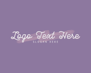 Handwritten Cosmetics Wordmark Logo