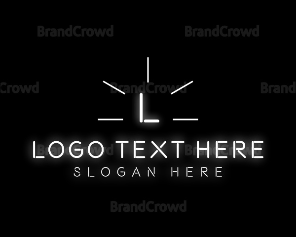 Glowing Light Shine Logo