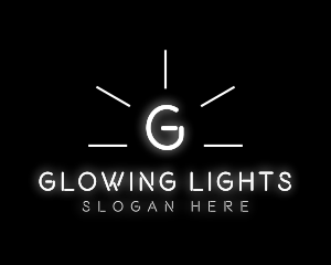 Glowing Light Shine logo design