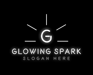 Glowing Light Shine logo design