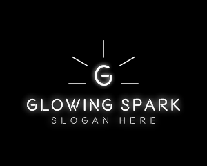 Glowing Light Shine logo design