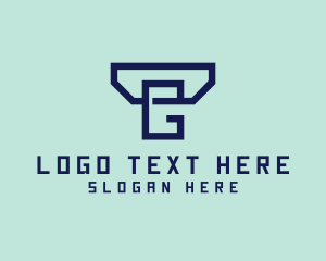Blue - Simple Minimalist Business Letter G logo design