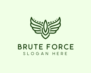 Winged Military Badge  logo design