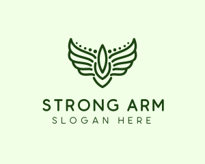 Winged Military Badge  logo design