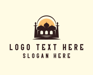 Landmark - Mosque Architecture Structure logo design