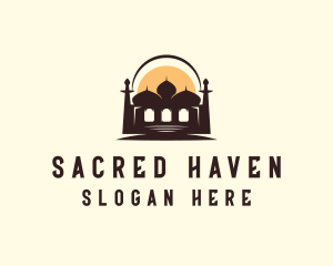 Mosque - Mosque Architecture Structure logo design