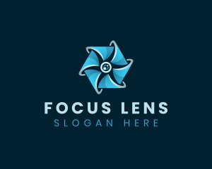 Camera Shutter Lens logo design