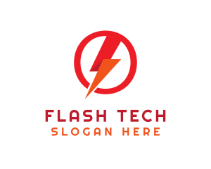 Flash - Voltage Lightning Energy logo design