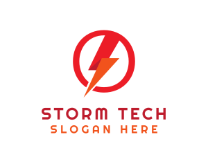 Storm - Voltage Lightning Energy logo design