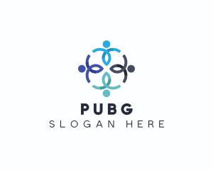 Community - People Support Organization logo design