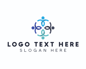 Team - People Support Organization logo design