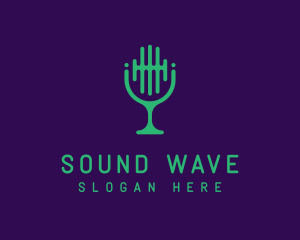 Mic - Sound Wave Mic logo design