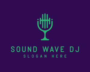 Sound Wave Mic logo design