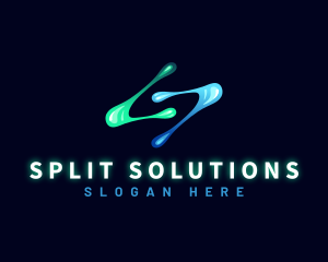 Digital Technology Letter S logo design