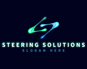 Digital Technology Letter S logo design