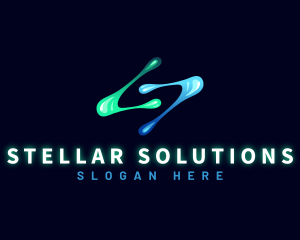 Digital Technology Letter S logo design