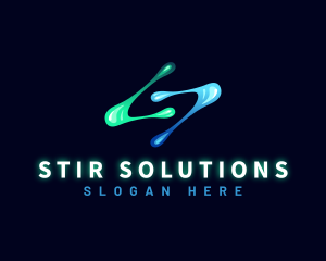 Digital Technology Letter S logo design