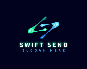 Digital Technology Letter S logo design