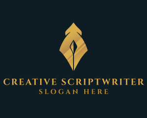 Scriptwriter - Arrow Fountain Pen logo design