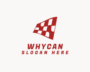 Racing - Modern Racing Flag logo design