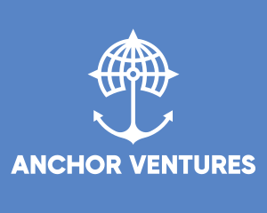 Anchor - World Anchor Compass Globe logo design