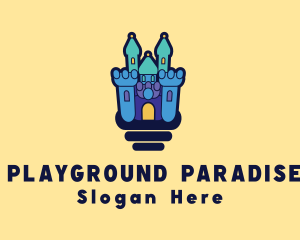 Inflatable Castle Playground logo design