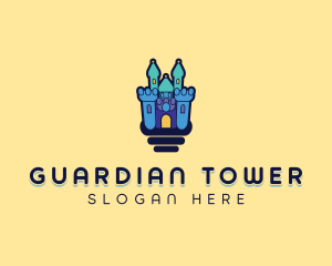 Inflatable Castle Tower logo design