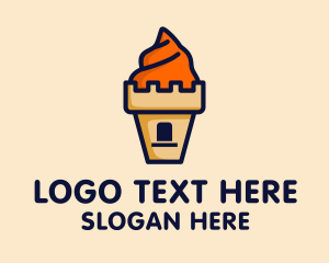 Yogurt - Ice Cream Castle logo design