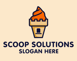 Scoop - Ice Cream Castle logo design