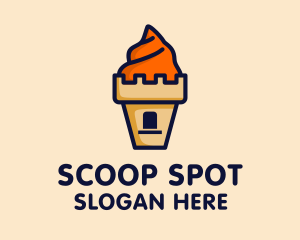 Scoop - Ice Cream Castle logo design