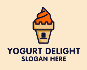 Yogurt - Ice Cream Castle logo design