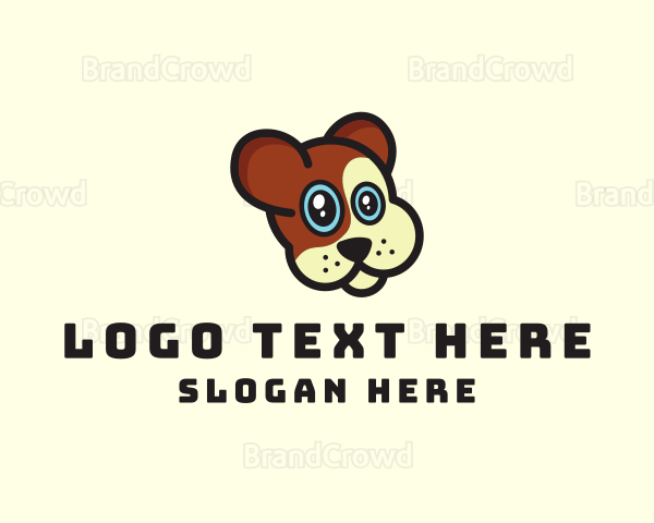 Cute Dog Veterinary Logo