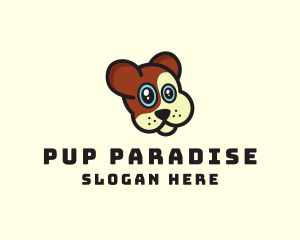 Cute Dog Veterinary logo design