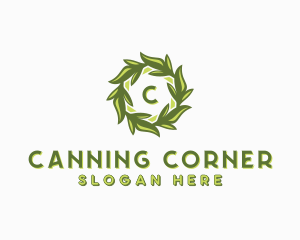 Organic Leafy Garden logo design