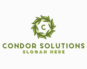 Organic Leafy Garden logo design