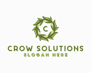 Organic Leafy Garden logo design