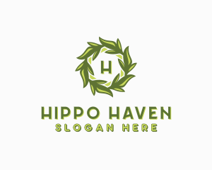 Organic Leafy Garden logo design